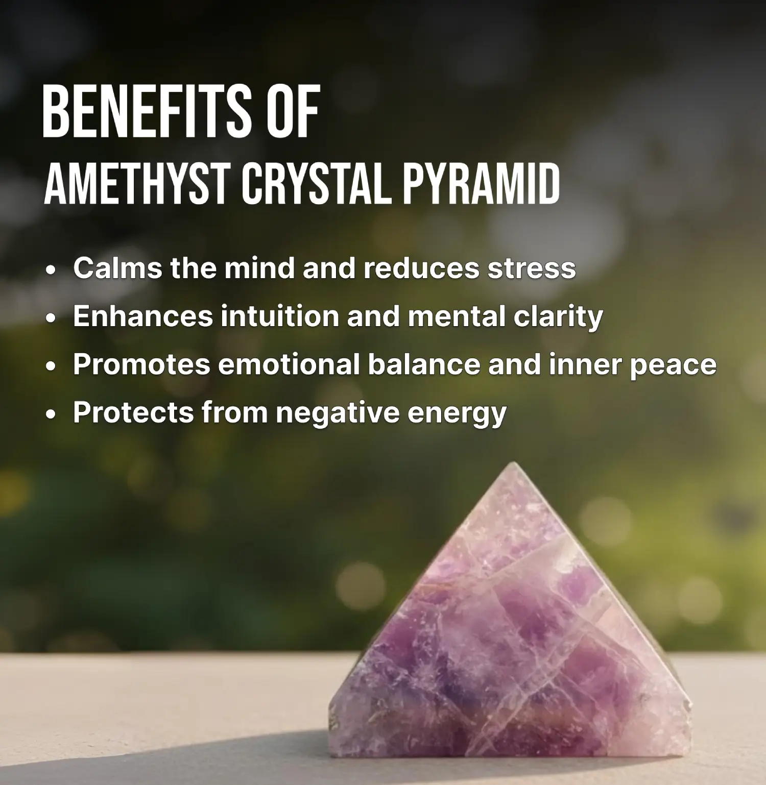 Amethyst Crystal Pyramids Info