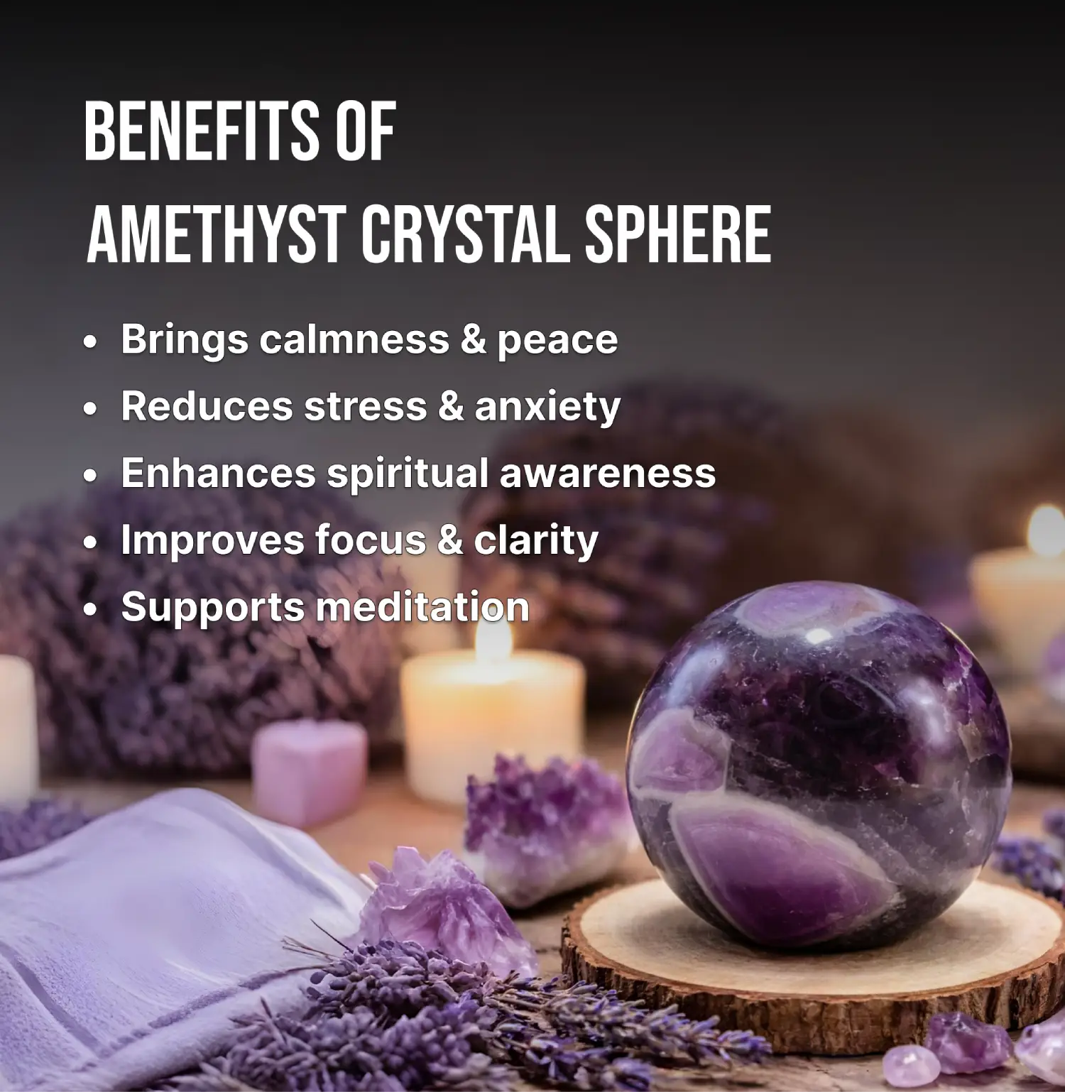 Amethyst Crystal Sphere Info