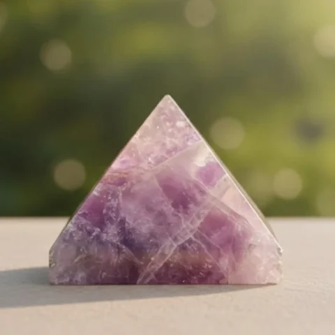 Amethyst crystal pyramid