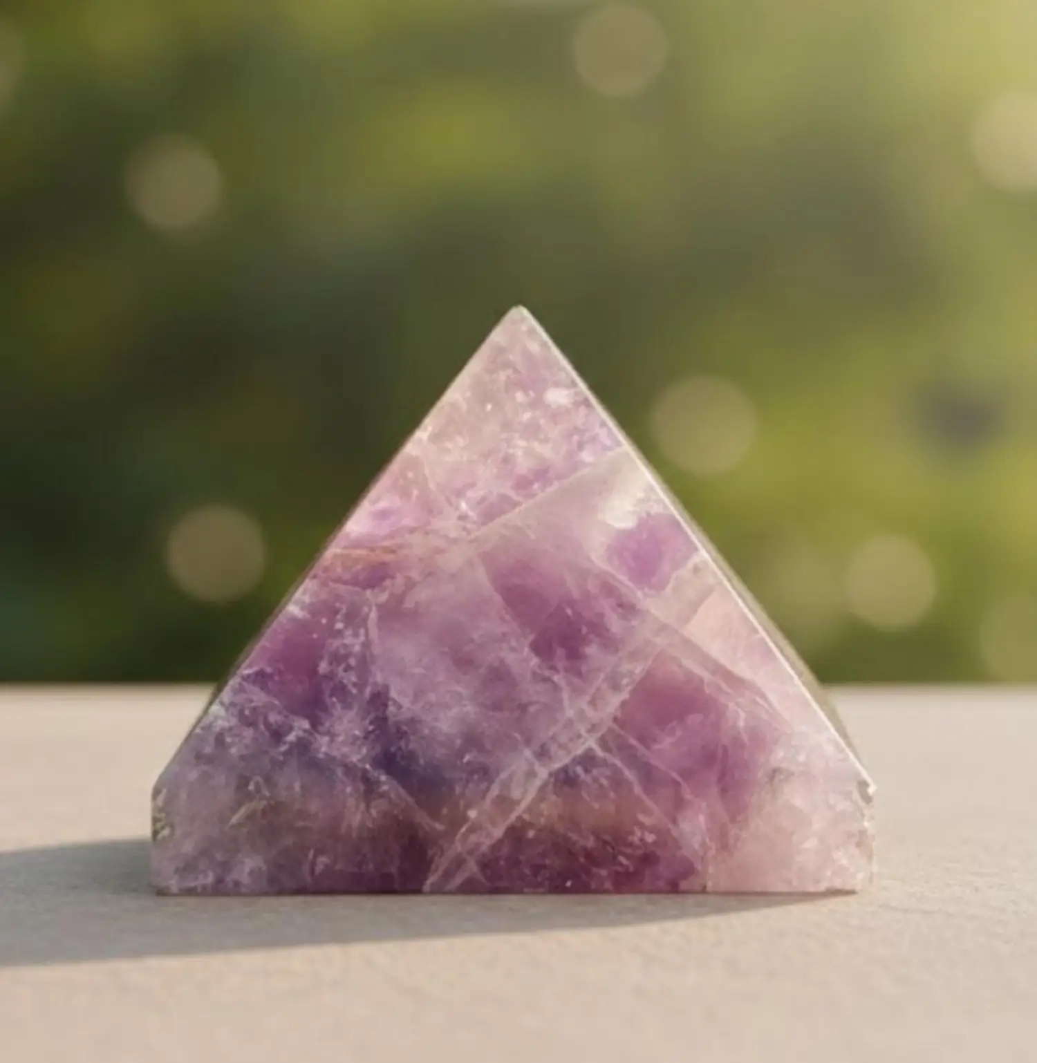 Amethyst crystal pyramid