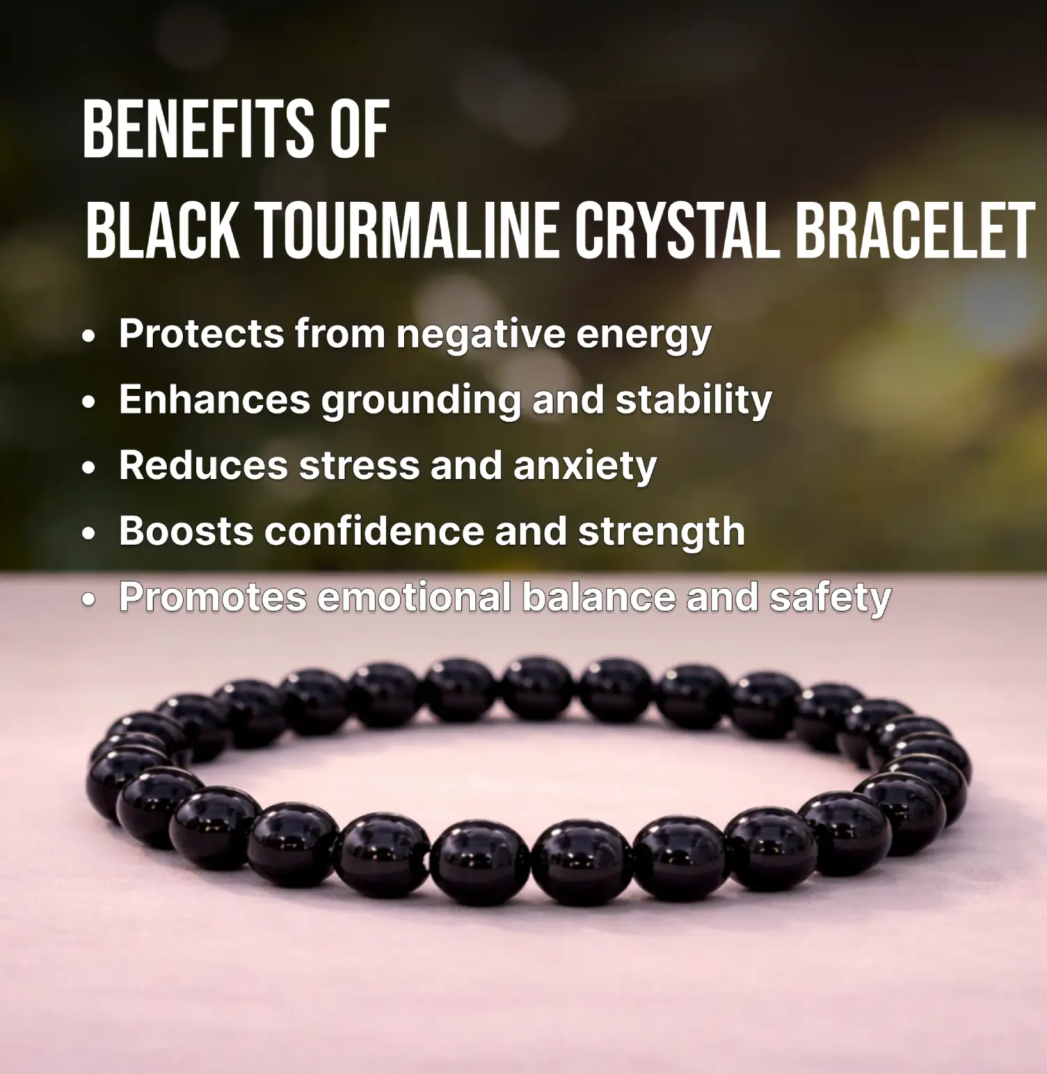Black Tourmaline Bracelet Info
