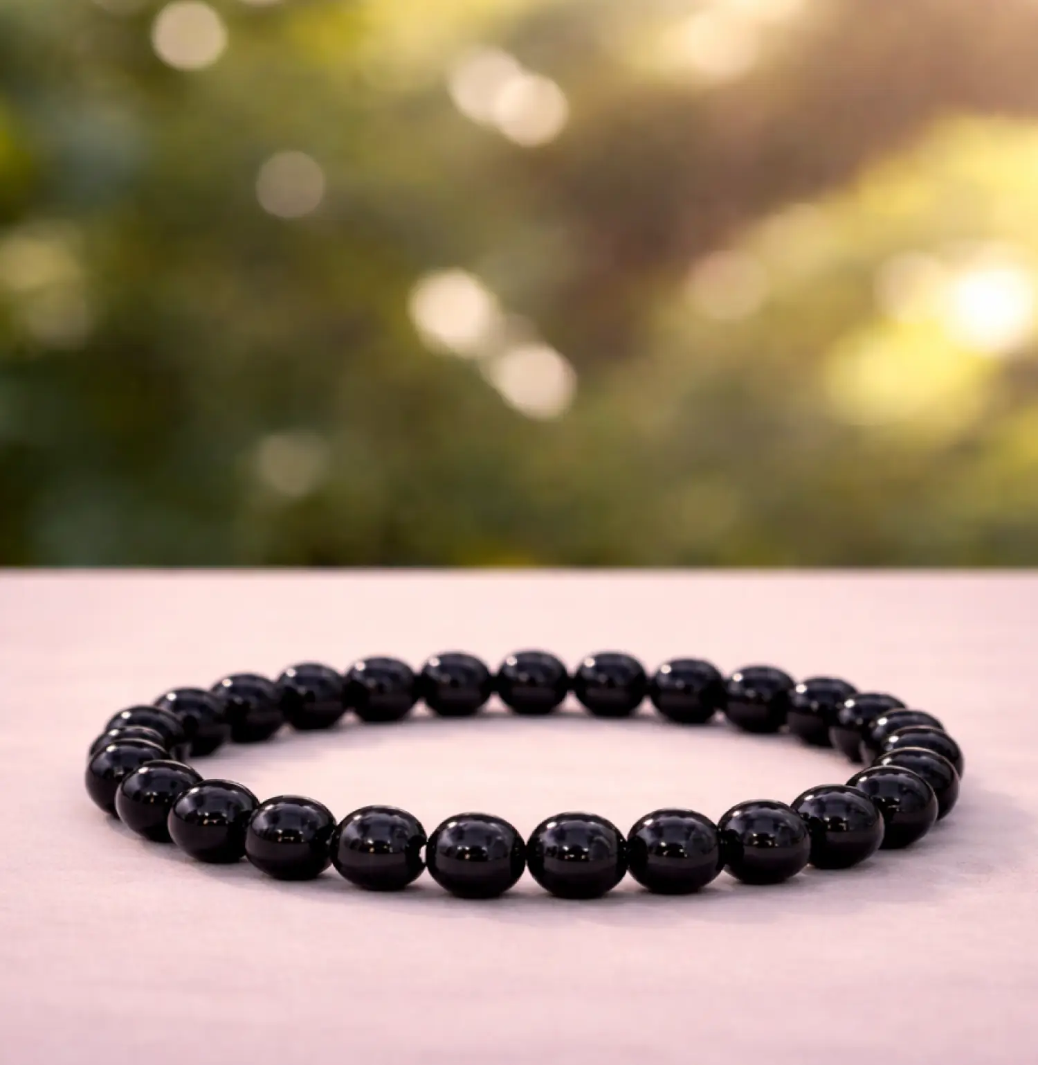 Black Tourmaline Crystal Bracelet Natural