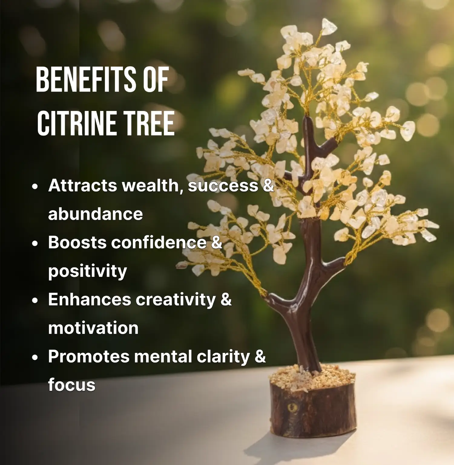 Citrine Crystal Tree 300 Beads Info
