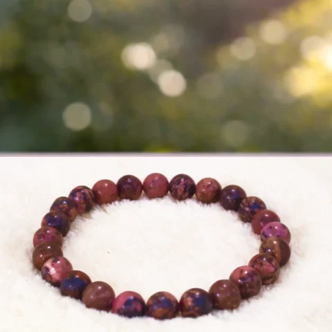 Rhodonite Crystal Bracelet Natural