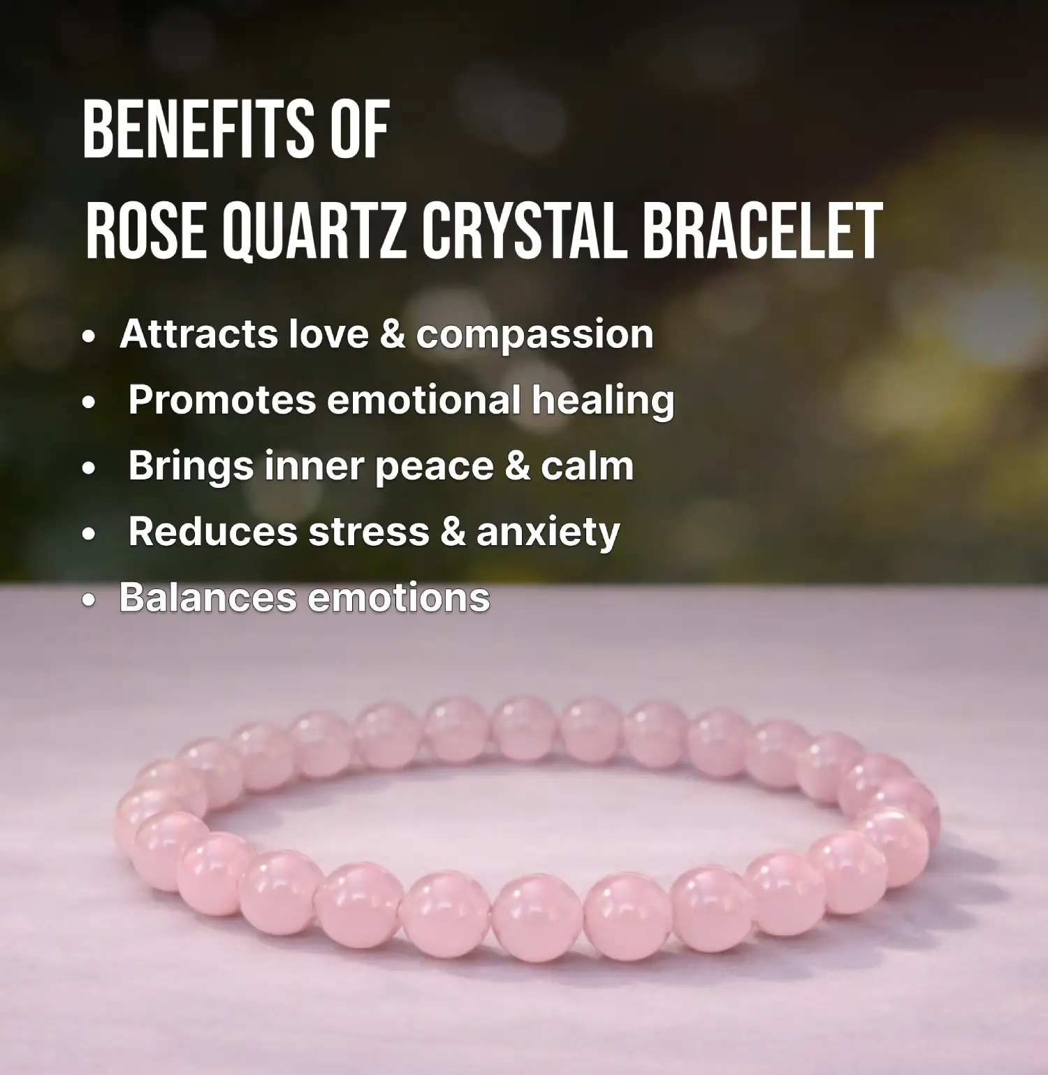 Rose Quartz Bracelet Info