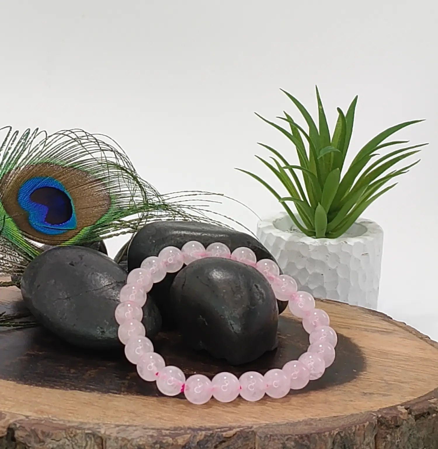 crystal bracelet Rose Quartz Bracelet