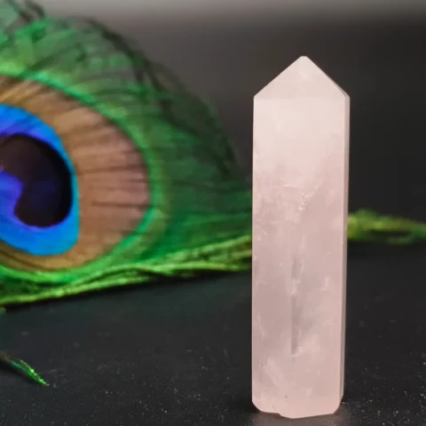 Rose Quartz Crystal Tower