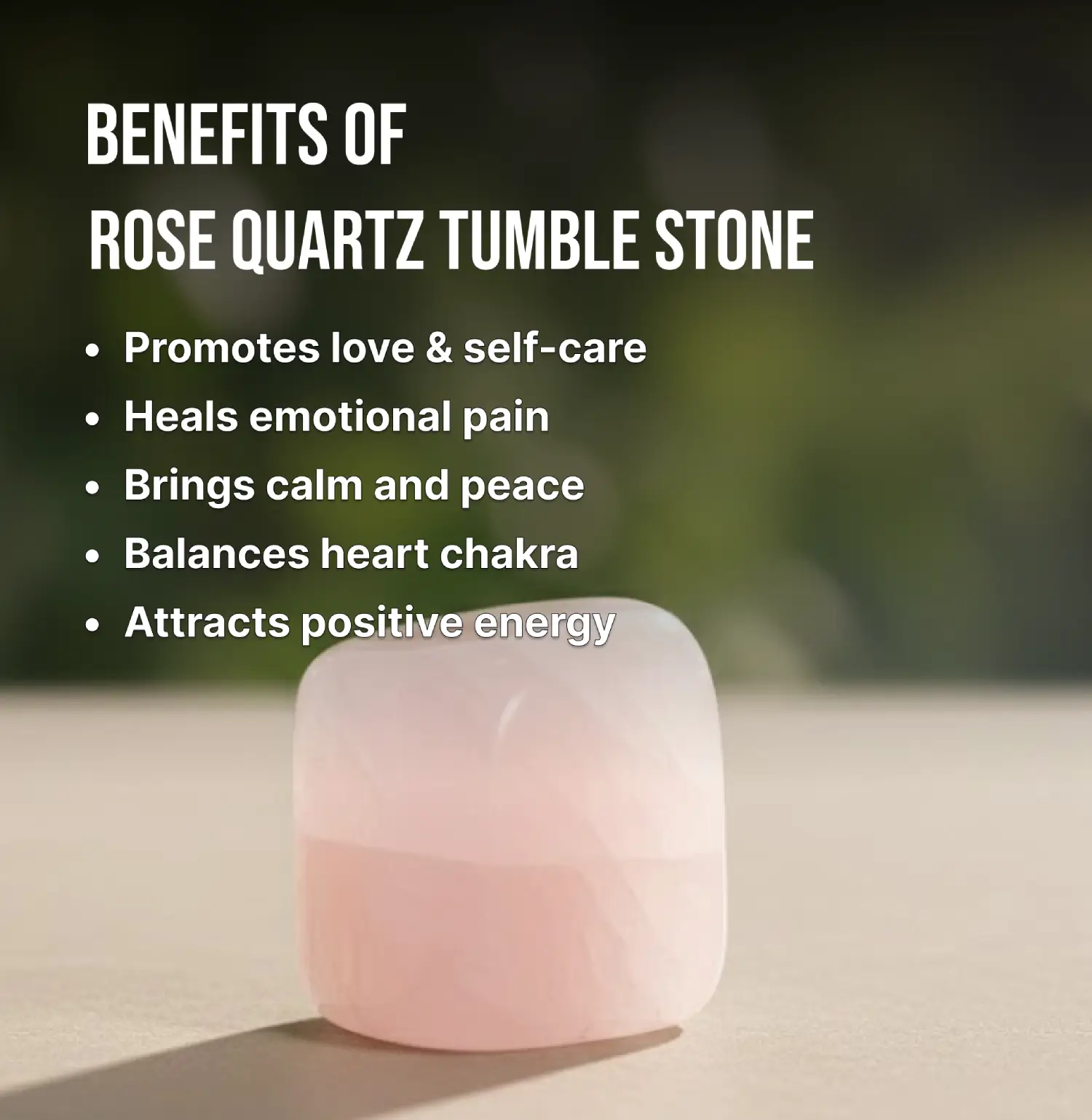 Rose Quartz Tumble Stone Info