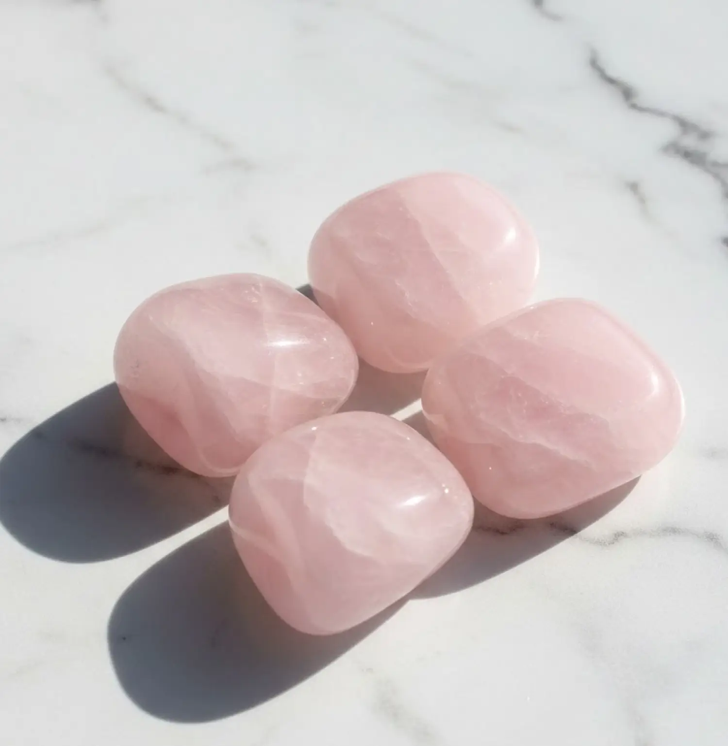 Rose Quartz Tumble Stone(pack of 4)