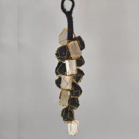 Selenite Black Tourmaline Door Hanging
