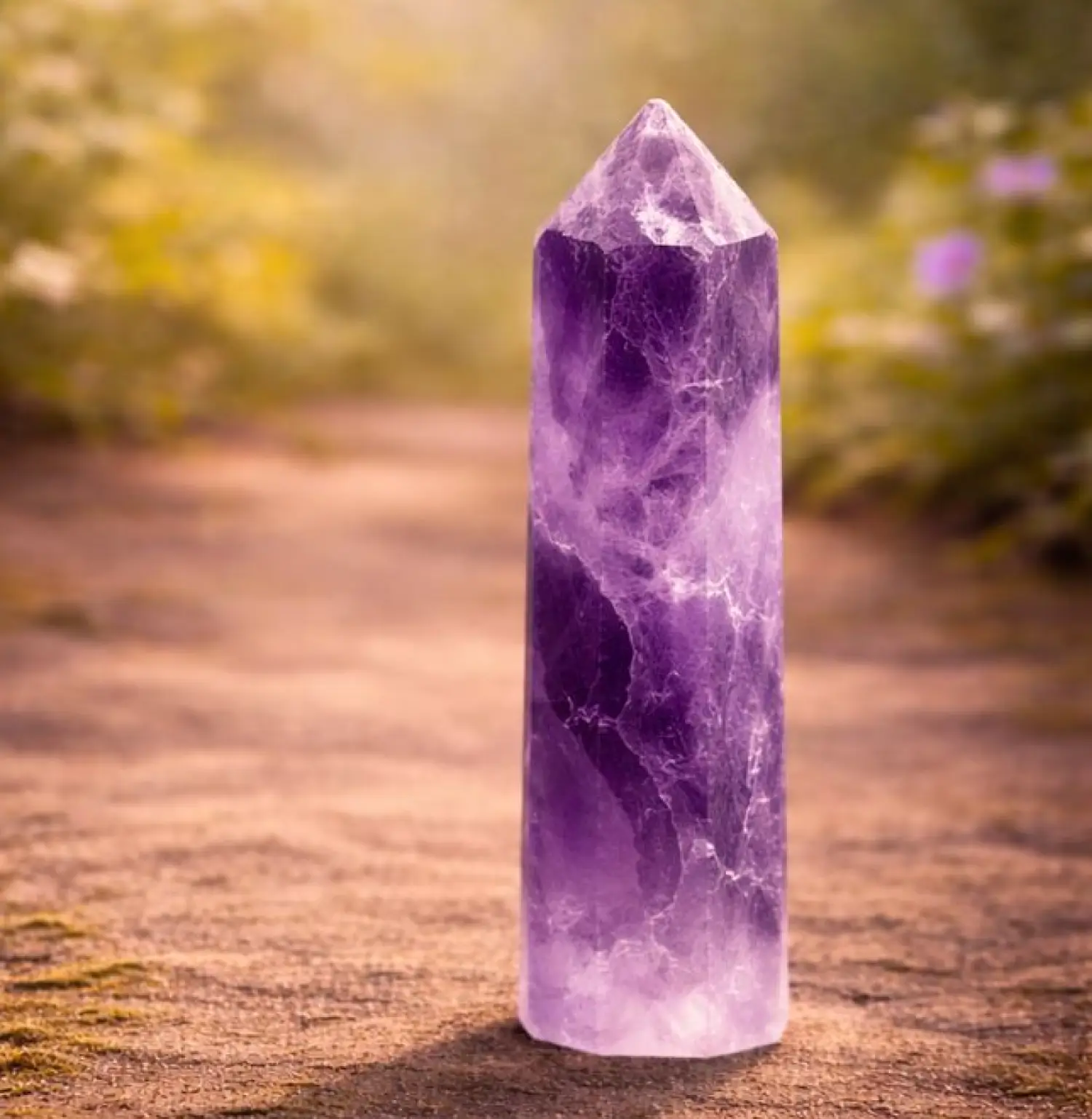 Amethyst Crystal Tower Big Natural