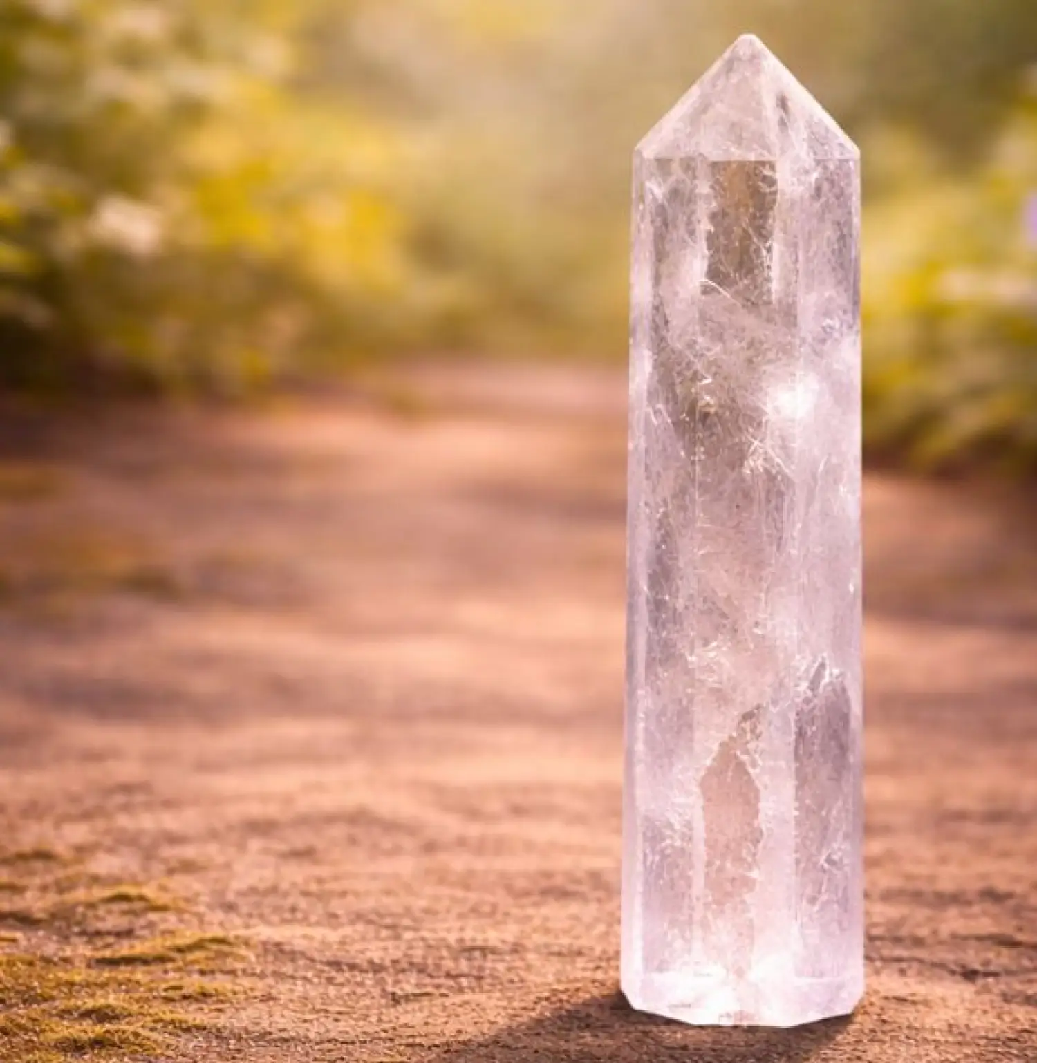 Clear Quartz Crystal Tower Natural