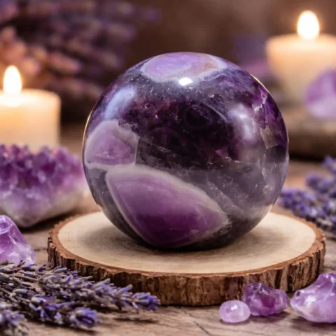 Amethyst Crystal Sphere