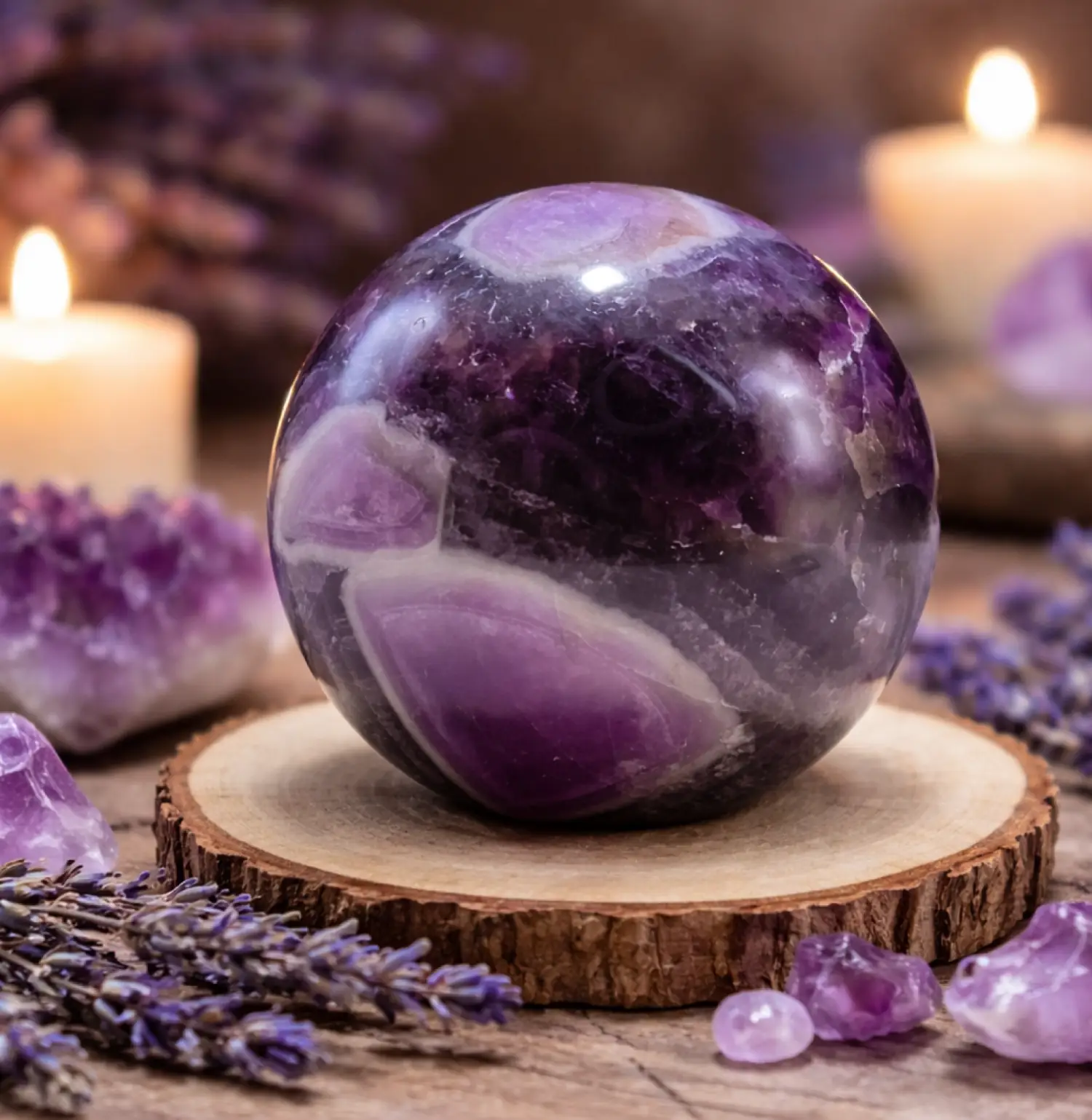 Amethyst Crystal Sphere