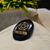 Black Agate Protection Zibu Coin