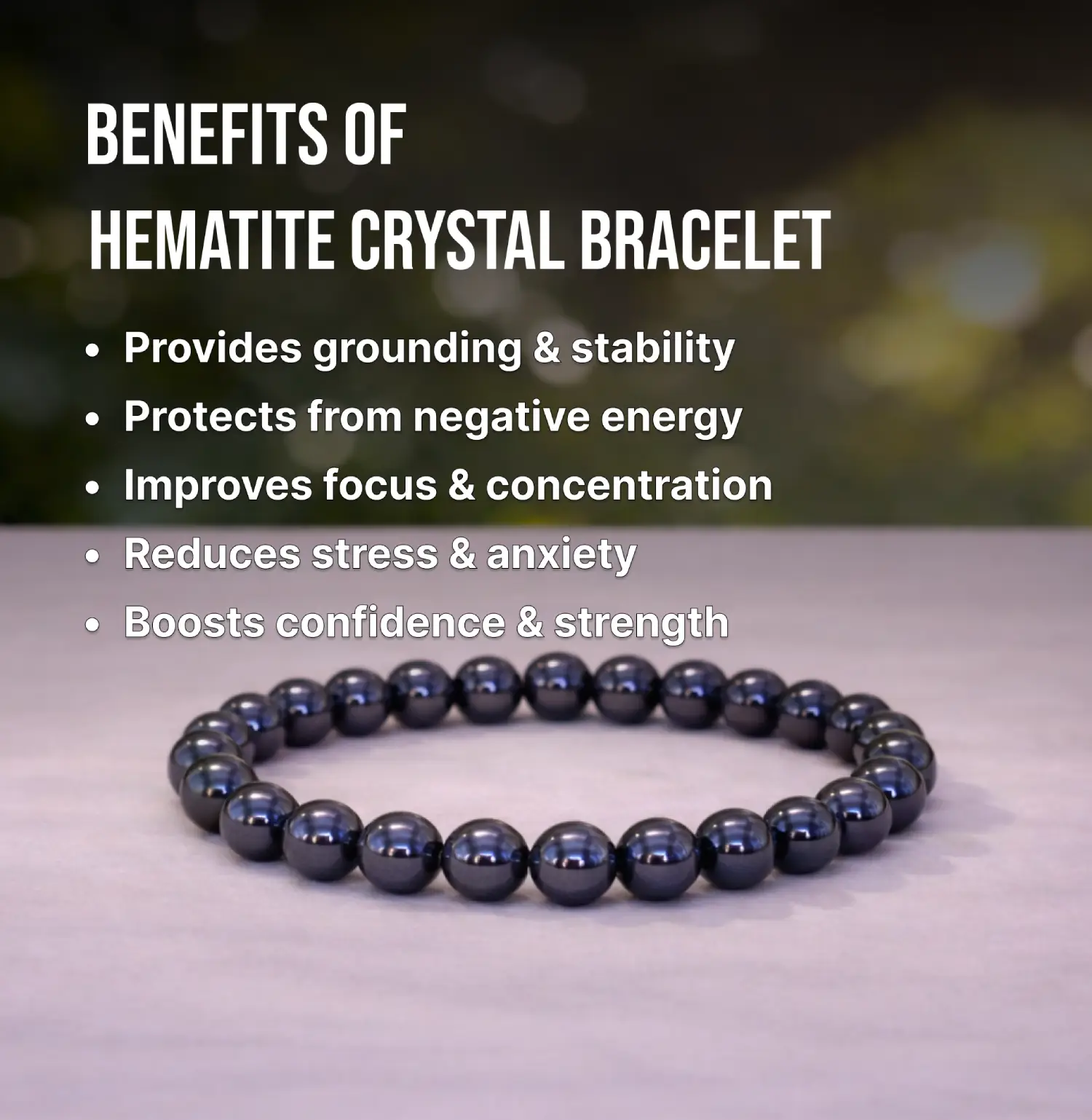 Hematite Bracelet Info