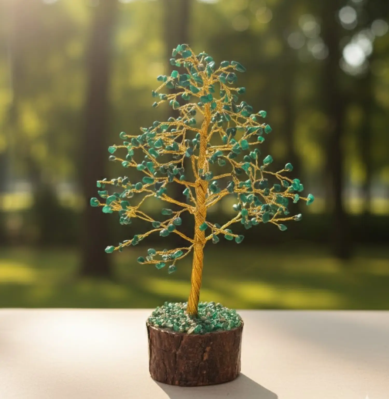 Malachite Crystal Tree 300 Beads