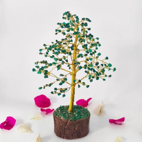 Malachite Crystal Tree 300 Beads