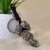 Pyrite Crystal Key Chain