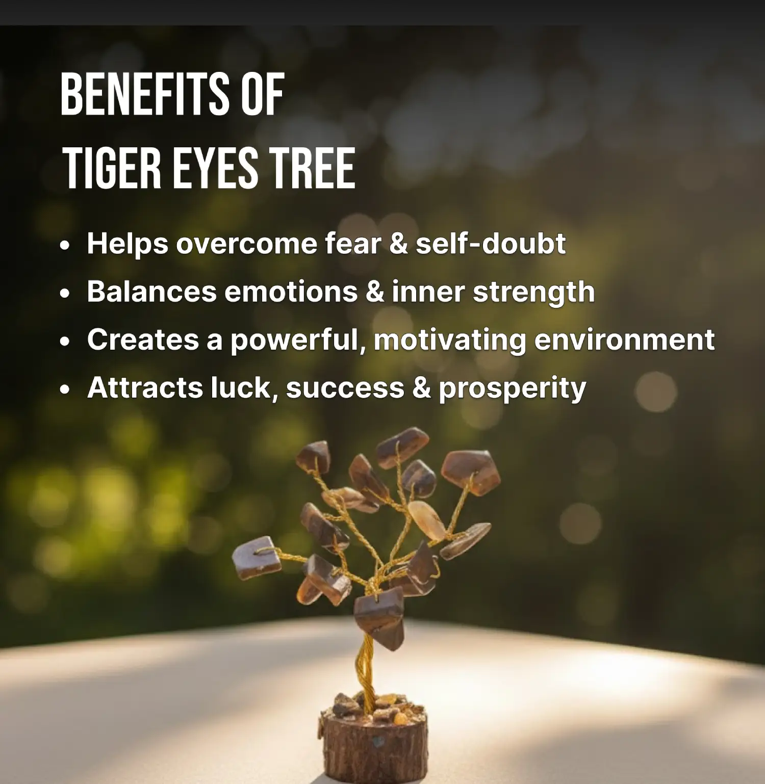 Tiger Eye Crystal Tree Info