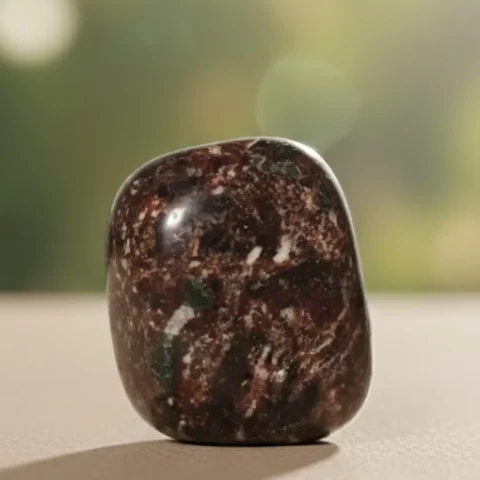tumbled garnet stone