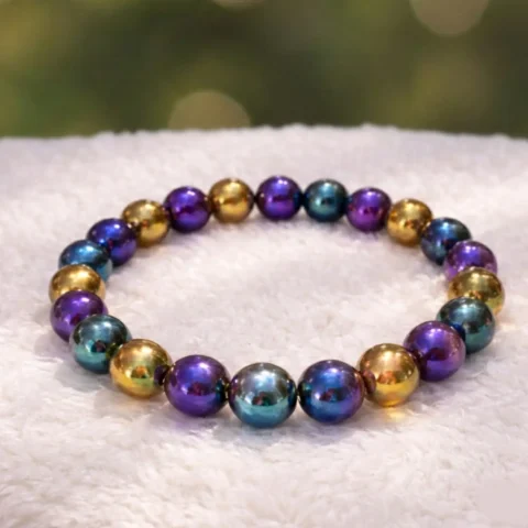Aura-Hematite-Crystal-Bracelet