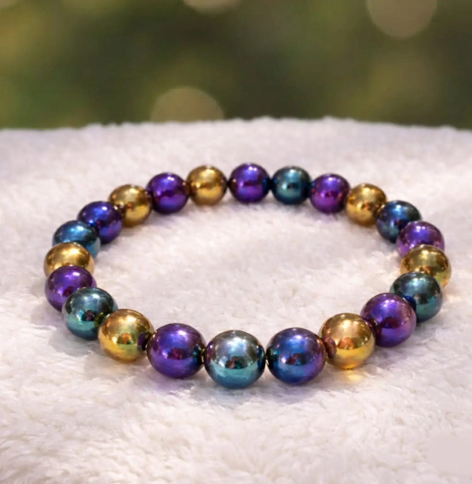 Aura-Hematite-Crystal-Bracelet