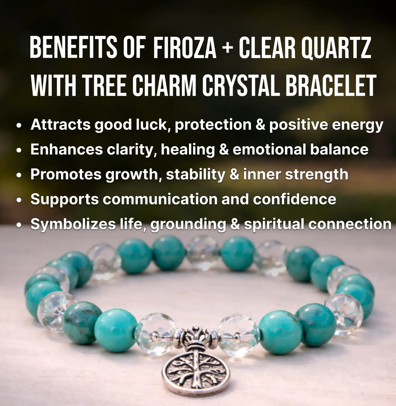 Firoza-Clear-Quartz-With-Tree-Charm-Crystal-Bracelet-lnfo