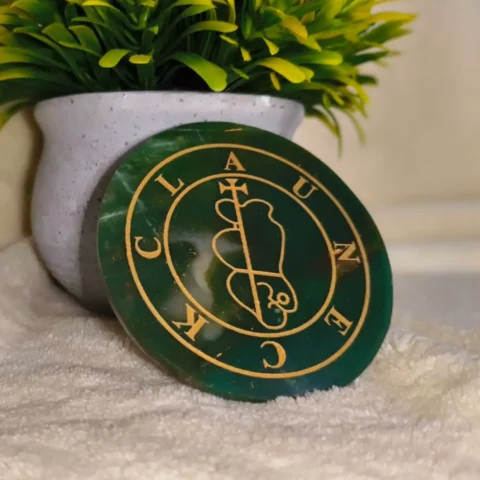 Green Aventurine Clauneck sigil circle