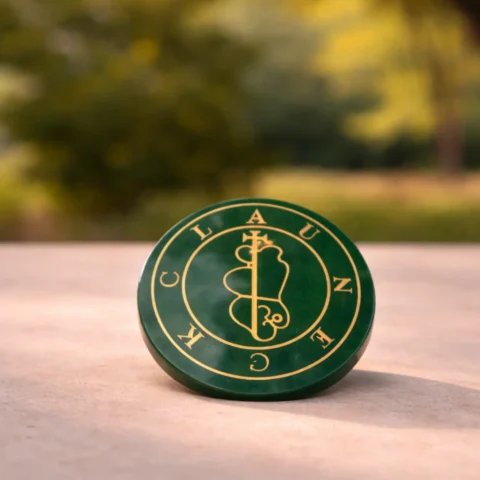 Green Aventurine Clauneck sigil circle Natural