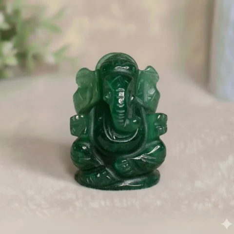 Green-Aventurine-Crystal-Pocket-Ganesha-Natural