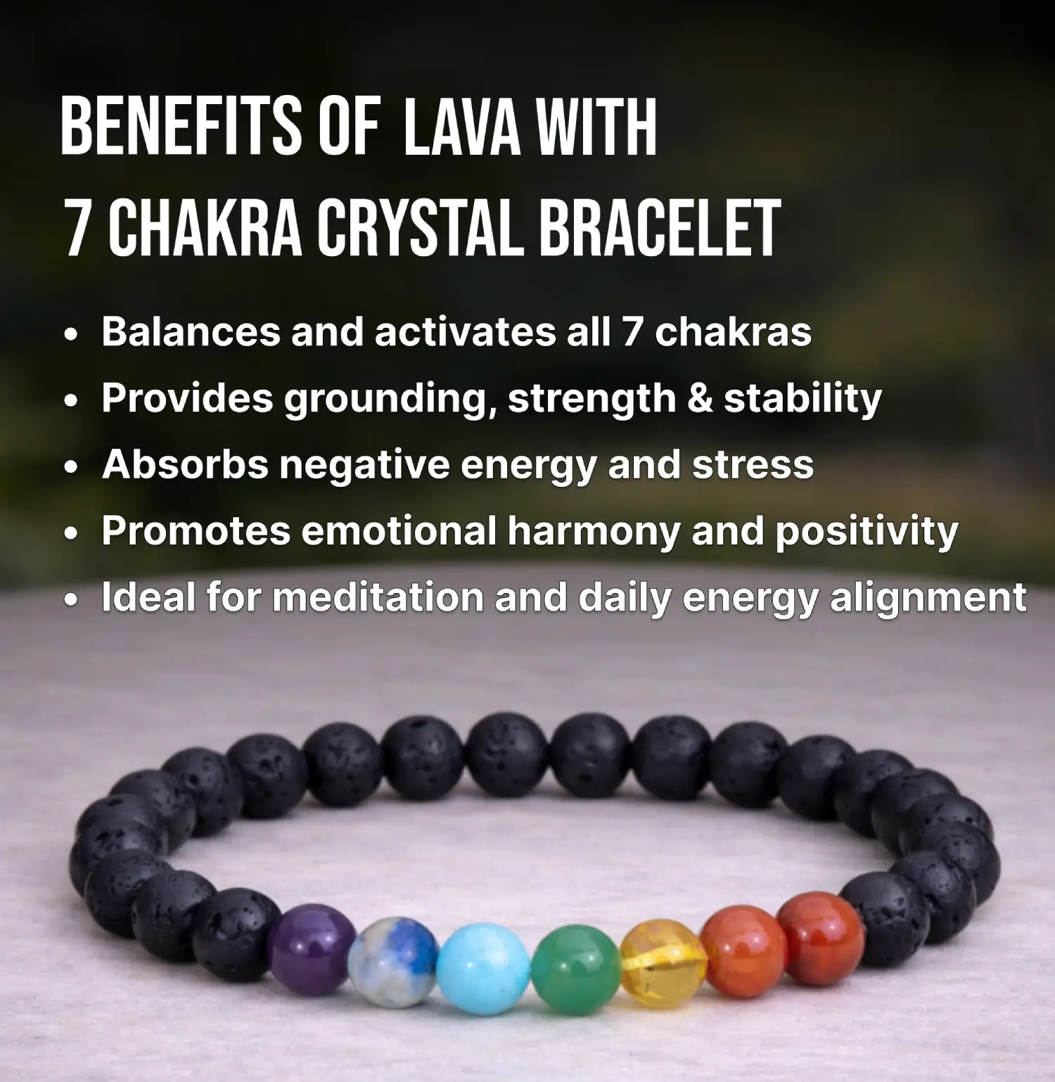 Lava-with-7-Chakra-Crystal-Bracelet-lnfo