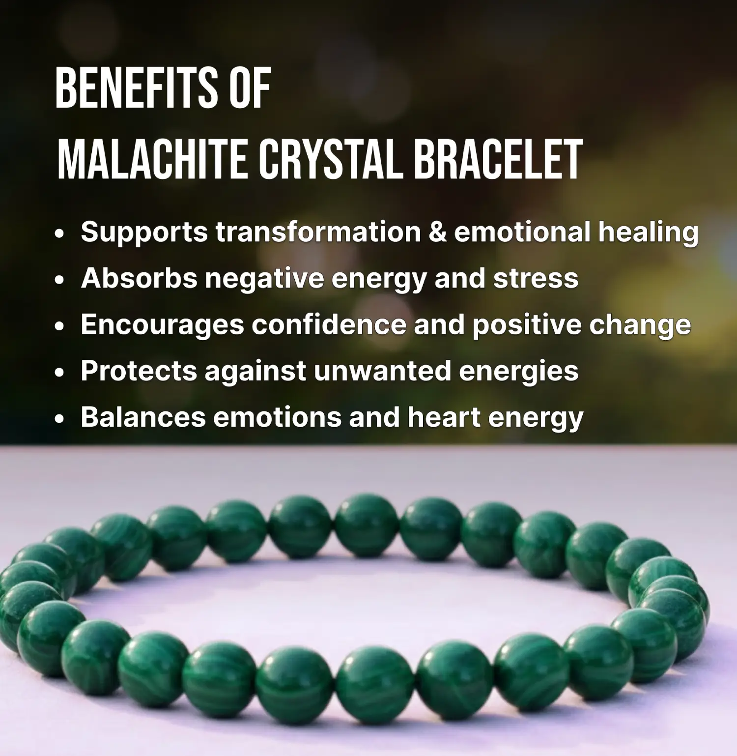 Malachite-Crystal-Bracelet-Info