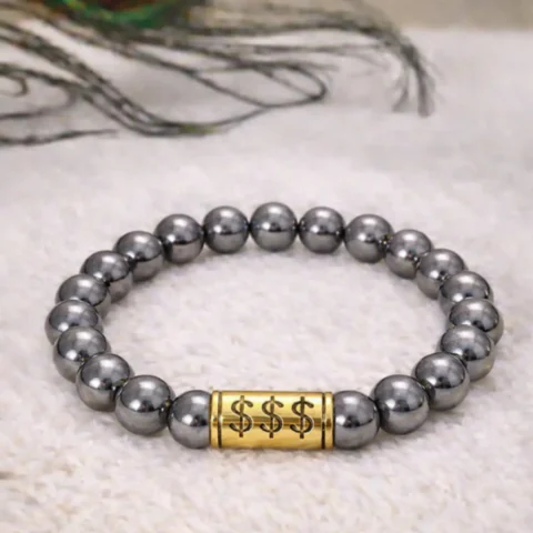 Money-Magnet-Hematite-Crystal-Bracelet-Natural (1)