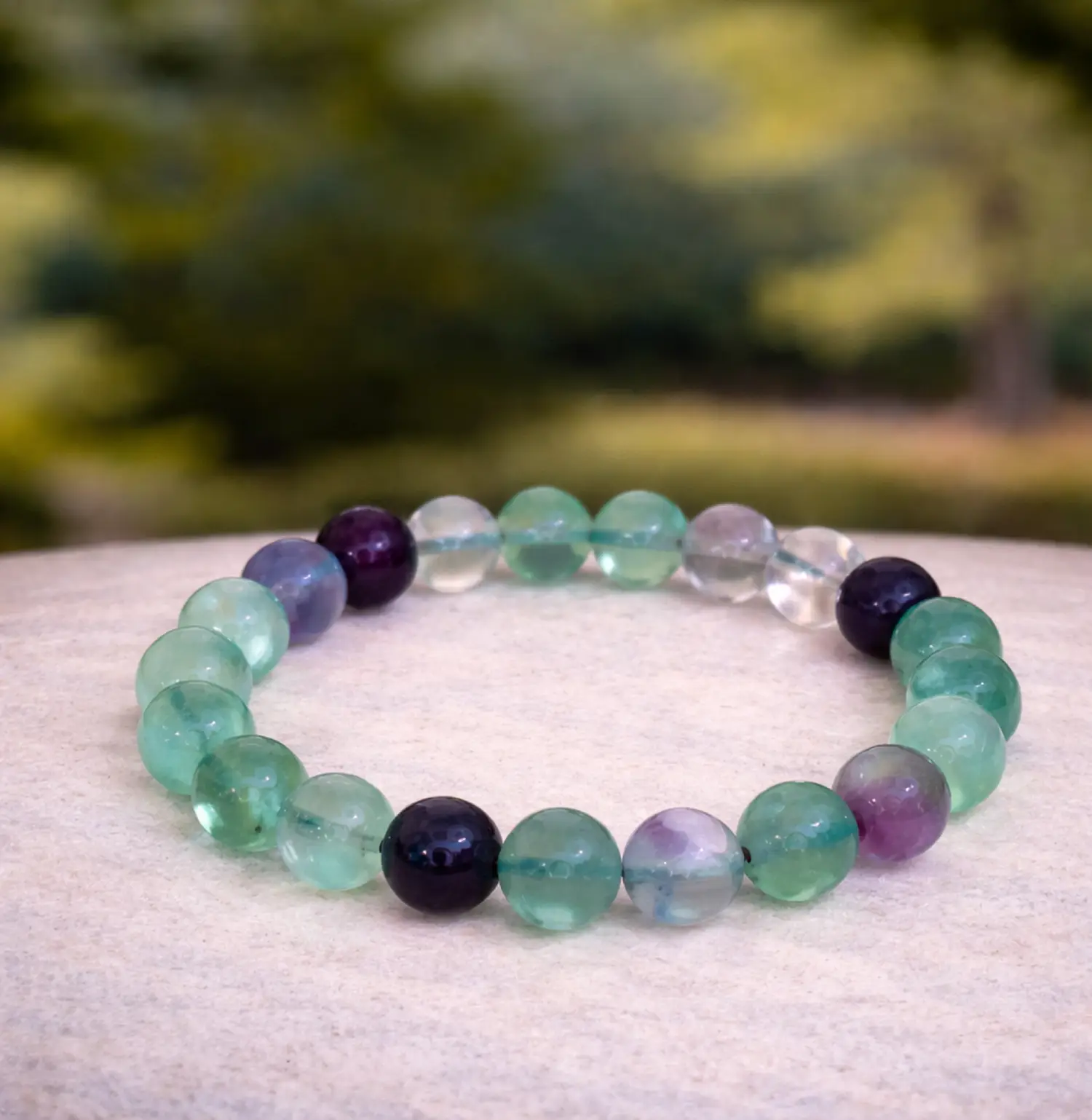 Multi-Fluorite-Crystal-Bracelet