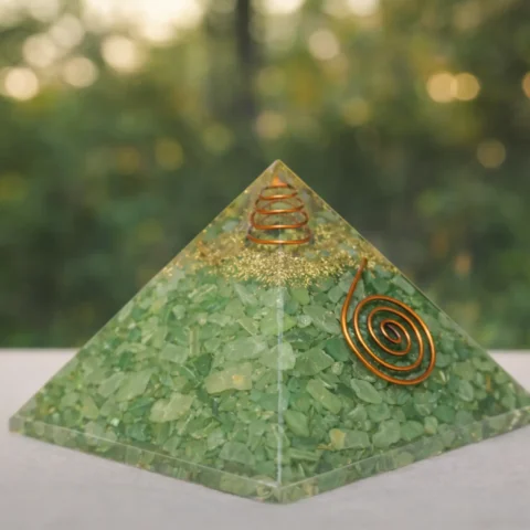 Green Jade Pyramid Natural