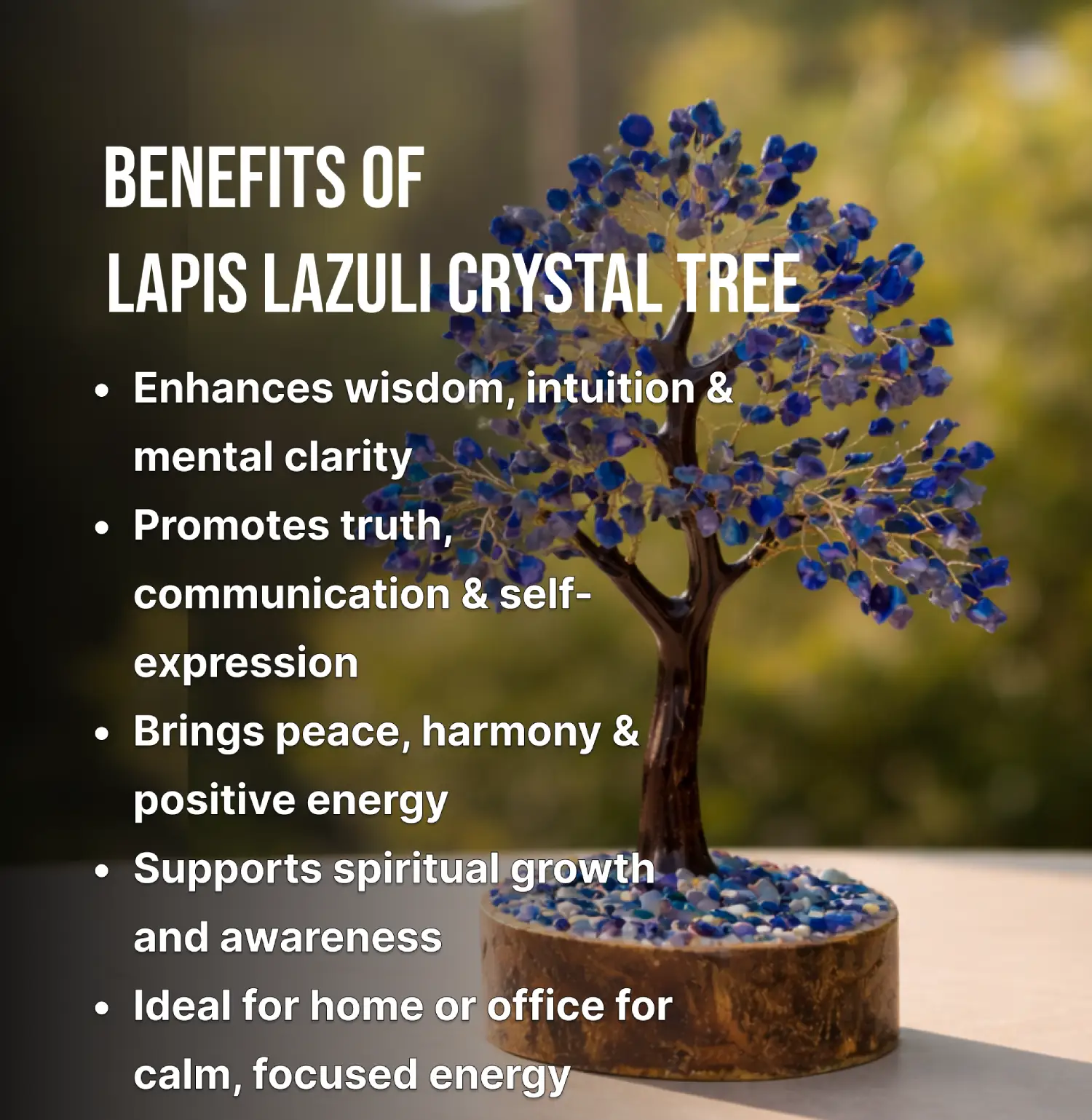 Lapis Lazuli Crystal Tree Info