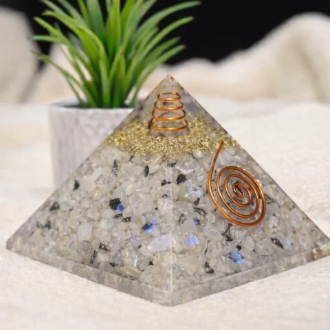 Rainbow Moonstone Pyramid