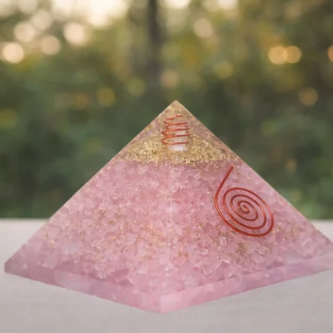 Rose Quartz Pyramid Natural