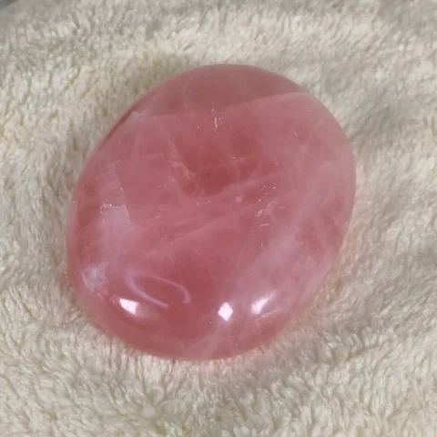Rose Quartz Palm Stone